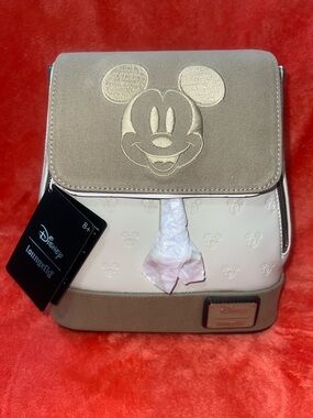 NWT Sold Out Loungefly Disney Mickey And Friends Canvas Mini Backpack